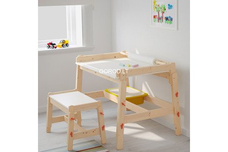 Детский стол и стул IKEA FLISAT