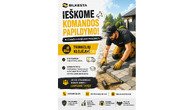 ???? Ieškome darbuotojų prie trinkelių klojimo darbų! ???? Plečiame komandą ir kviečiame prisijungti