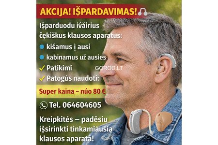 klausos aparatai