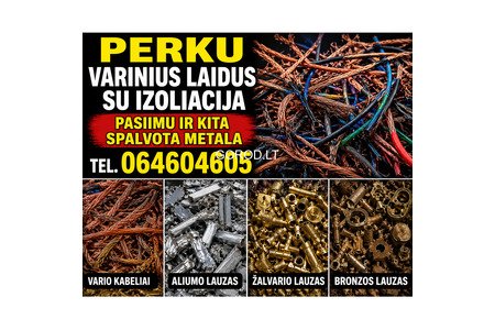perku vario laidus kabelius pasiimu