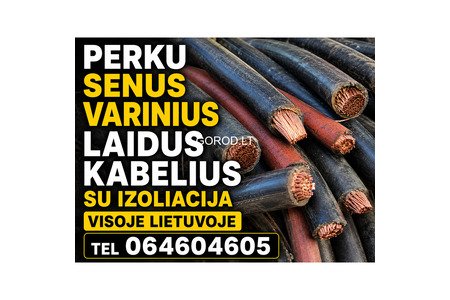 perku vario laidus kabelius pasiimu