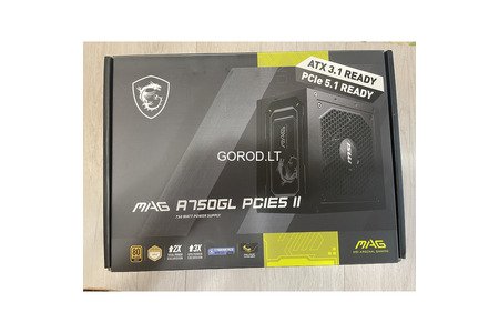 Блок питания MSI MAG A750GL PCIE5 II 750W Gold, ATX 3.1, PCIe 5.1