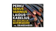 perku varinius laidus kabelius