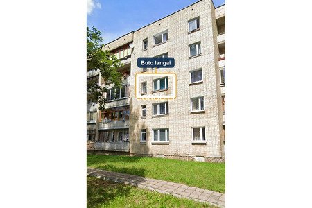 Продаётся 1-комнатная квартира в Висагинасе, ул. Космосо, 4 — 33 м² | 3 этаж | 31 000 €
